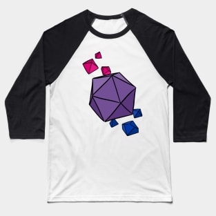 Bi Pride Colors Dice Baseball T-Shirt